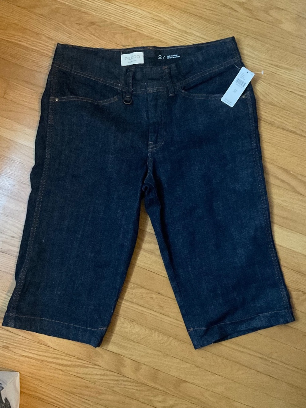 NWT Anthropologie Pilcro Long Bermuda Denim Shorts